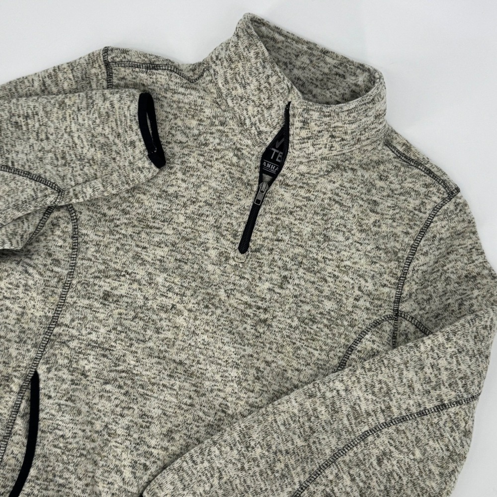 Powder River Outfitters Panhandle Mens Grey Marled Quarter Zip Fleece DM91C01485
